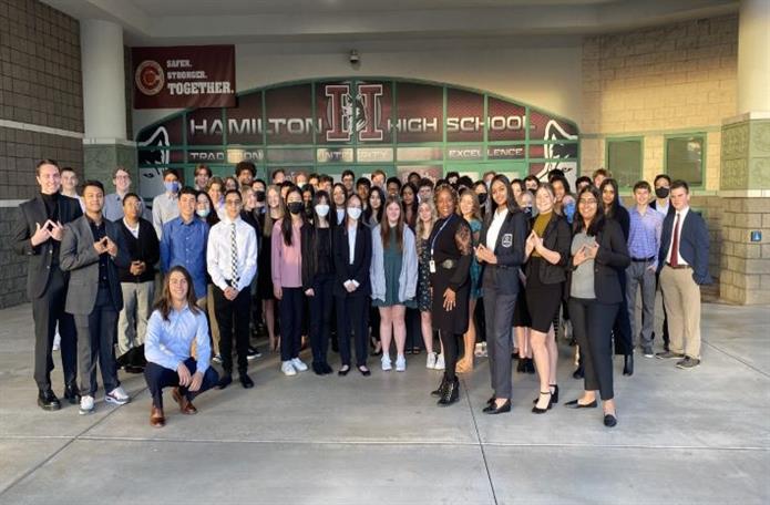  Hamilton High School DECA Earn Chapter Honor